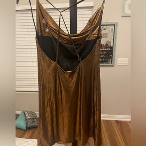 A. Calin by Flying Tomato gorgeous gold dress